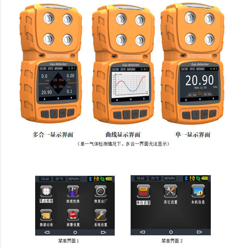 Diffusion-Type Toxic and Harmful Gas Detectors
